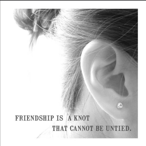 Friendship is a knot “ Earrings - Picture 3 of 4